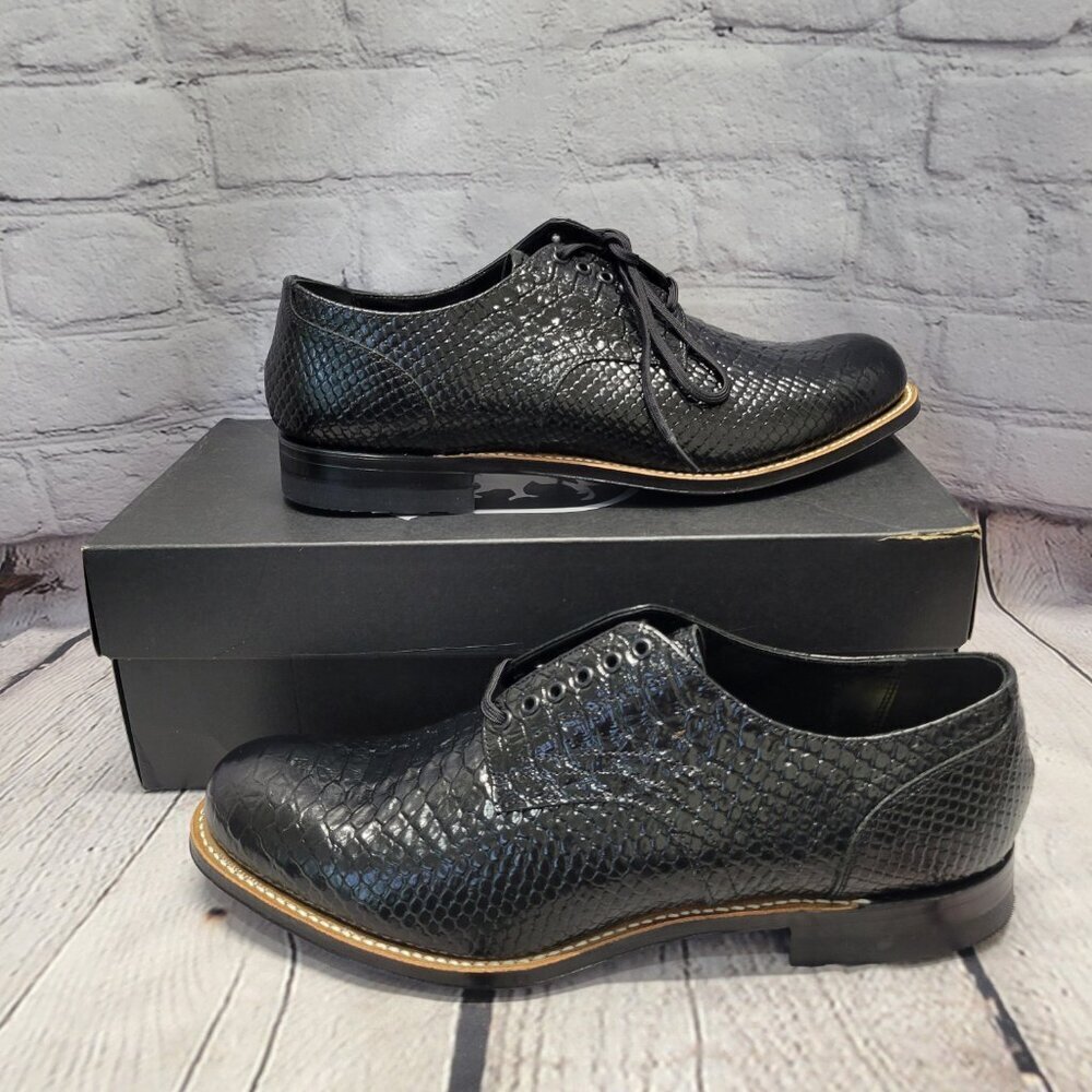 Stacy Adams Madison Anaconda Plain Toe Oxford - Picture 6 of 11